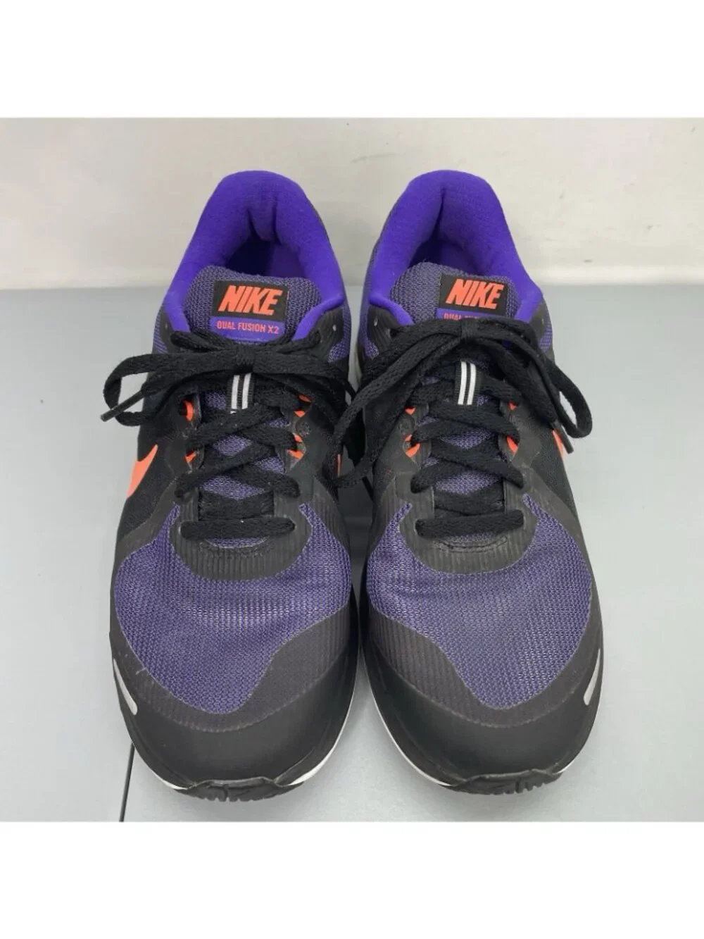Nike Dual Fusion X2 Sneakers Shoes Running Training Purple Black Womens 8